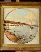 Alfred CASILE (1848-1909). Bord de mer méditerranéen
