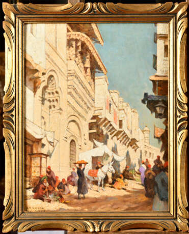Louis BÉROUD (1852-1930). Le marché au Caire - Foto 2