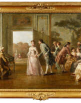 Charles PÉCRUS (1826-1907) . L'invitation à la danse ou Scène courtisane