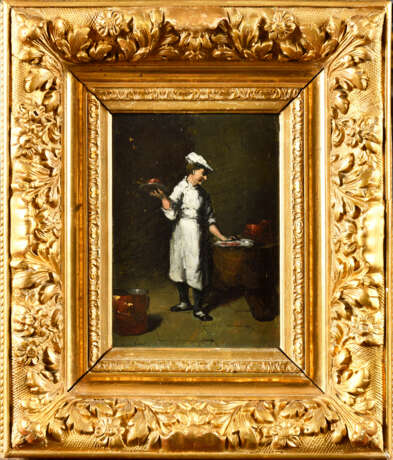 Théodule Augustin RIBOT (1823-1891) attribué à . Le cuisinier - Foto 1