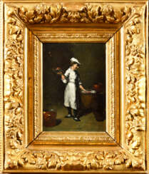 Théodule Augustin RIBOT (1823-1891) attribué à . Le cuisinier