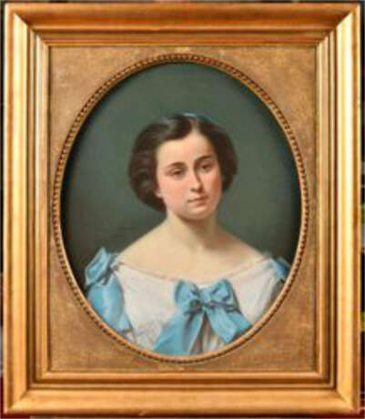 Nina BIANCHI (active au XIXe siècle). Portrait de femme - Foto 1