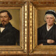 Louis PROT (XVIII-XIX). Portraits de couple - Auction archive