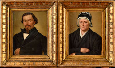 Louis PROT (XVIII-XIX). Portraits de couple