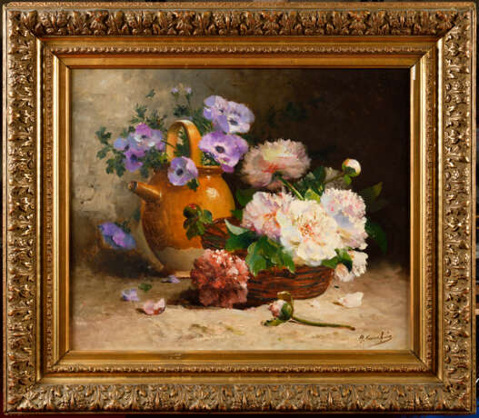 Henri CAUCHOIS (1850-1911). Composition florale - Foto 1