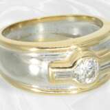 Ring: Bicolor Brillant/Diamant-Goldschmiedering, s… - photo 2