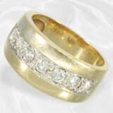 Ring: massiver Goldschmiedering mit feinstem Brill… - photo 1