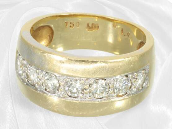 Ring: massiver Goldschmiedering mit feinstem Brill… - Foto 2