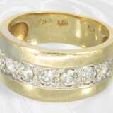 Ring: massiver Goldschmiedering mit feinstem Brill… - фото 2