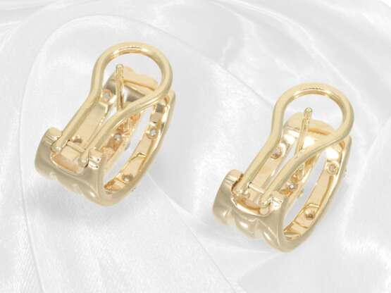 Ohrringe: Feiner goldener Brillantohrschmuck aus d… - Foto 3