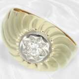 Ring: Ausgefallener vintage Solitär-Brillantring,… - фото 2