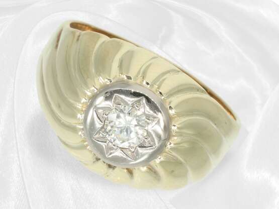 Ring: Ausgefallener vintage Solitär-Brillantring,… - photo 2