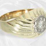 Ring: Ausgefallener vintage Solitär-Brillantring,… - Foto 4