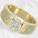 Ring: Moderner Brillant-Goldschmiedering aus 18K G… - photo 1