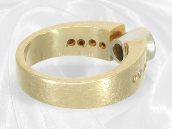 Ring: Moderner Brillant-Goldschmiedering aus 18K G… - photo 4