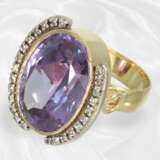 Ring: Handgefertigter, dekorativer Amethyst/Diaman… - Foto 2