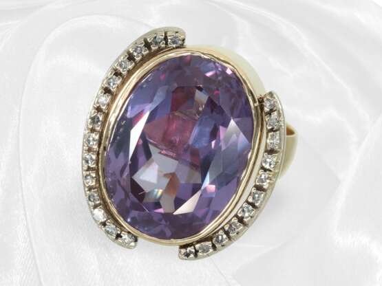 Ring: Handgefertigter, dekorativer Amethyst/Diaman… - photo 3