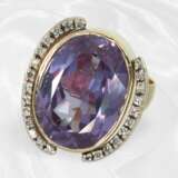 Ring: Handgefertigter, dekorativer Amethyst/Diaman… - Foto 3