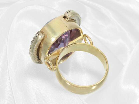 Ring: Handgefertigter, dekorativer Amethyst/Diaman… - photo 6