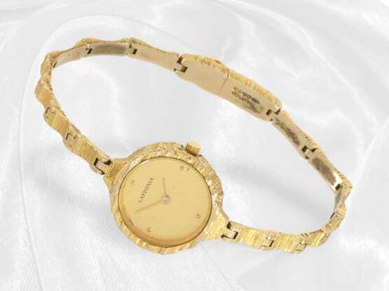Seltene goldene Armbanduhr von Lapponia, Model "Co… - photo 1