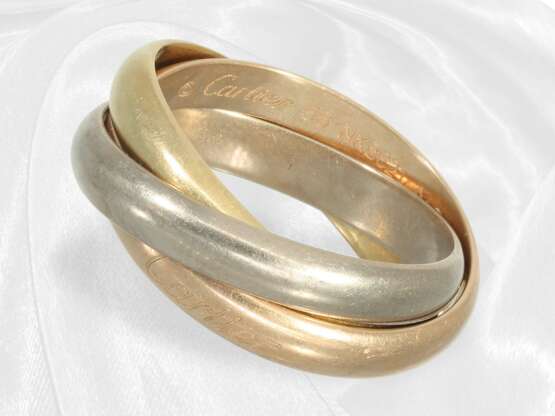 Ring: Klassischer Cartier Trinity-Ring, 18K Tricol… - photo 2