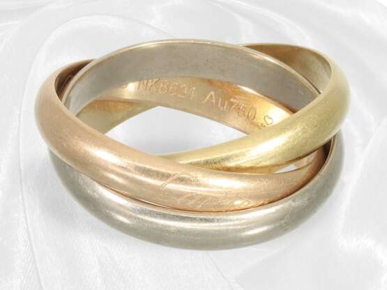 Ring: Klassischer Cartier Trinity-Ring, 18K Tricol… - photo 4