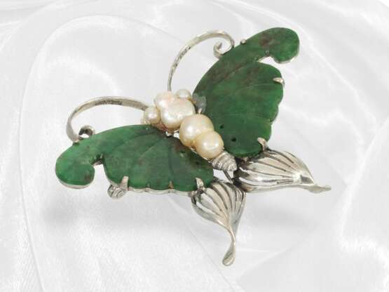 Interessante antike Goldschmiedebrosche mit Perlen… - photo 5