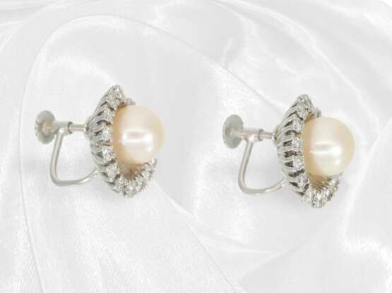 Geschmackvolle vintage Perlen/Brillant-Ohrringe au… - photo 2