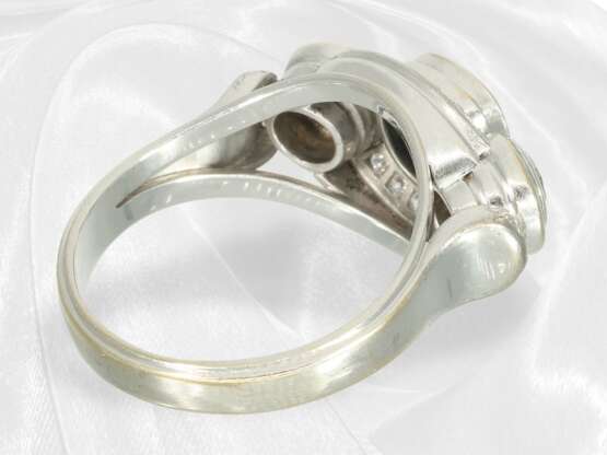 Ring: Kreativ gefertigter vintage Saphir/Brillant… - Foto 4