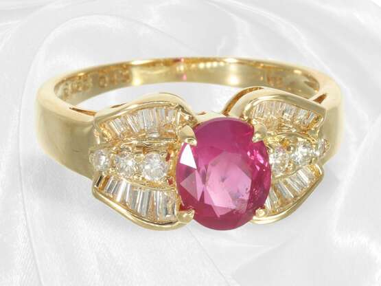 Ring: hochwertiger Rubin/Diamantring, neuwertig… - photo 3