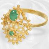 Höchkarätiges, orientalisches Smaragd/Perlen-Set,… - photo 3