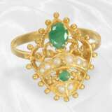 Höchkarätiges, orientalisches Smaragd/Perlen-Set,… - Foto 5