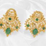 Höchkarätiges, orientalisches Smaragd/Perlen-Set,… - photo 8