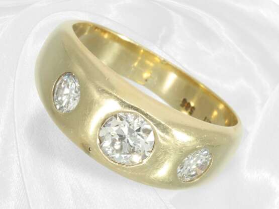 Ring: klassischer vintage Brillant/Diamant-Bandrin… - Foto 4