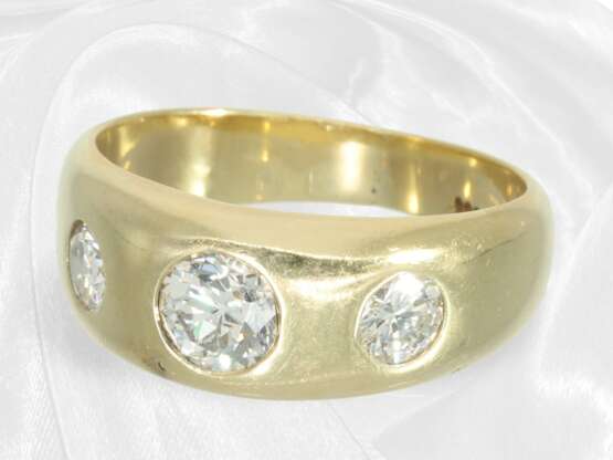 Ring: klassischer vintage Brillant/Diamant-Bandrin… - фото 1