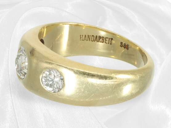 Ring: klassischer vintage Brillant/Diamant-Bandrin… - Foto 3