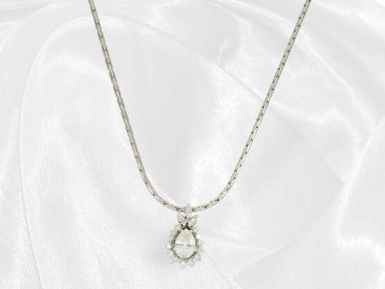 Kette: Vintage Collier mit Brillant/Diamant-Goldsc… - photo 4