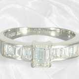 Ring: feiner Platinring mit hochwertigem Diamantbe… - Foto 4