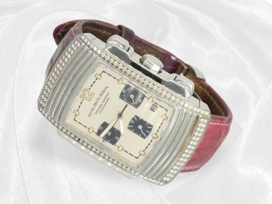 Armbanduhr: luxuriöser Chronograph mit Brillantbes… - photo 1