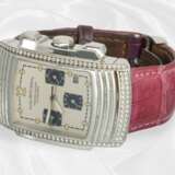 Armbanduhr: luxuriöser Chronograph mit Brillantbes… - Foto 2
