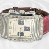 Armbanduhr: luxuriöser Chronograph mit Brillantbes… - Foto 3