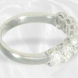 Ring: hochfeiner Platin-Ring mit wertvollem Diaman… - фото 4