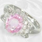 Ring: hochwertiger Saphirring "NO HEAT", Pink 2,01… - photo 1