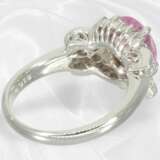 Ring: hochwertiger Saphirring "NO HEAT", Pink 2,01… - фото 5