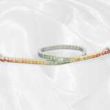 Modernes Multicolor-Saphir-Armband "Rainbow", insg… - photo 3