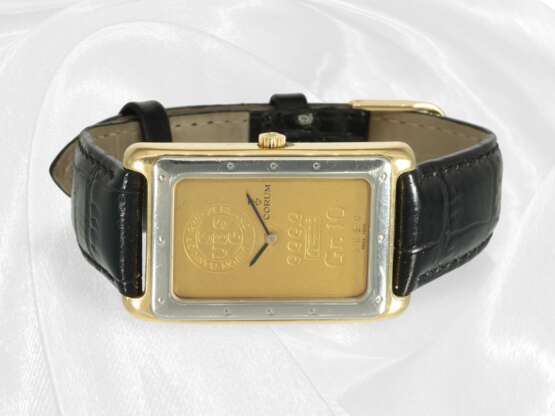 Armbanduhr: seltene Corum Goldbarrenuhr, großes Mo… - photo 3