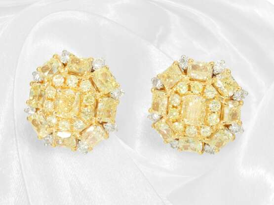 Ohrringe: luxuriöse Diamantohrringe Fancy Yellow,… - photo 2