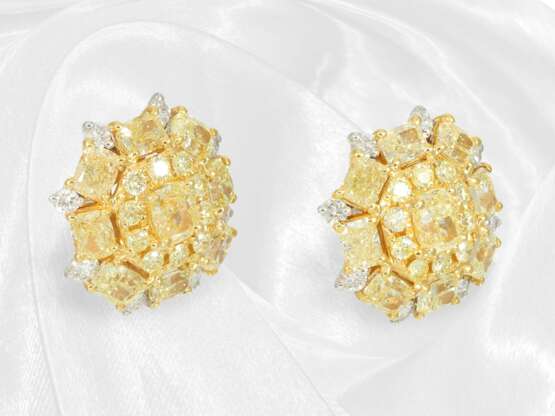 Ohrringe: luxuriöse Diamantohrringe Fancy Yellow,… - фото 5