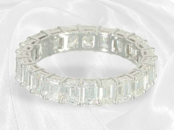 Ring: exquisiter Memoire-Ring aus Platin mit große… - Foto 3