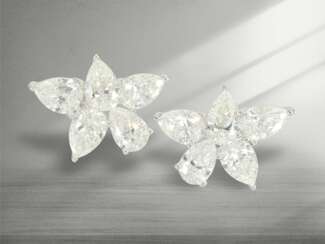 Ohrringe: exklusiver Diamantschmuck, 10 Halbkaräte…